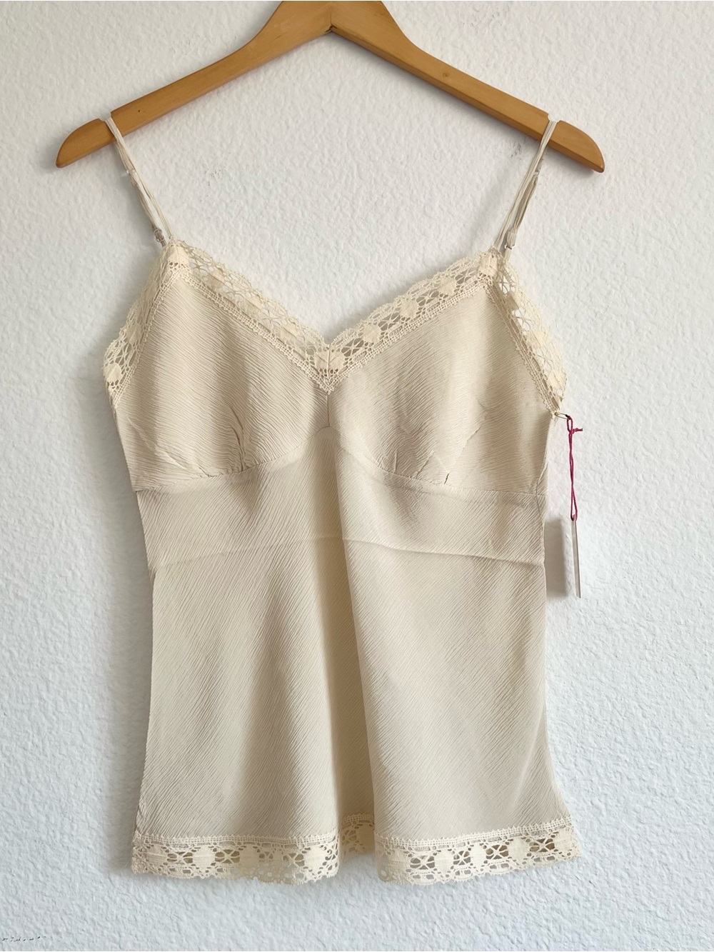 Gold Hawk Ivory Silk Camisole